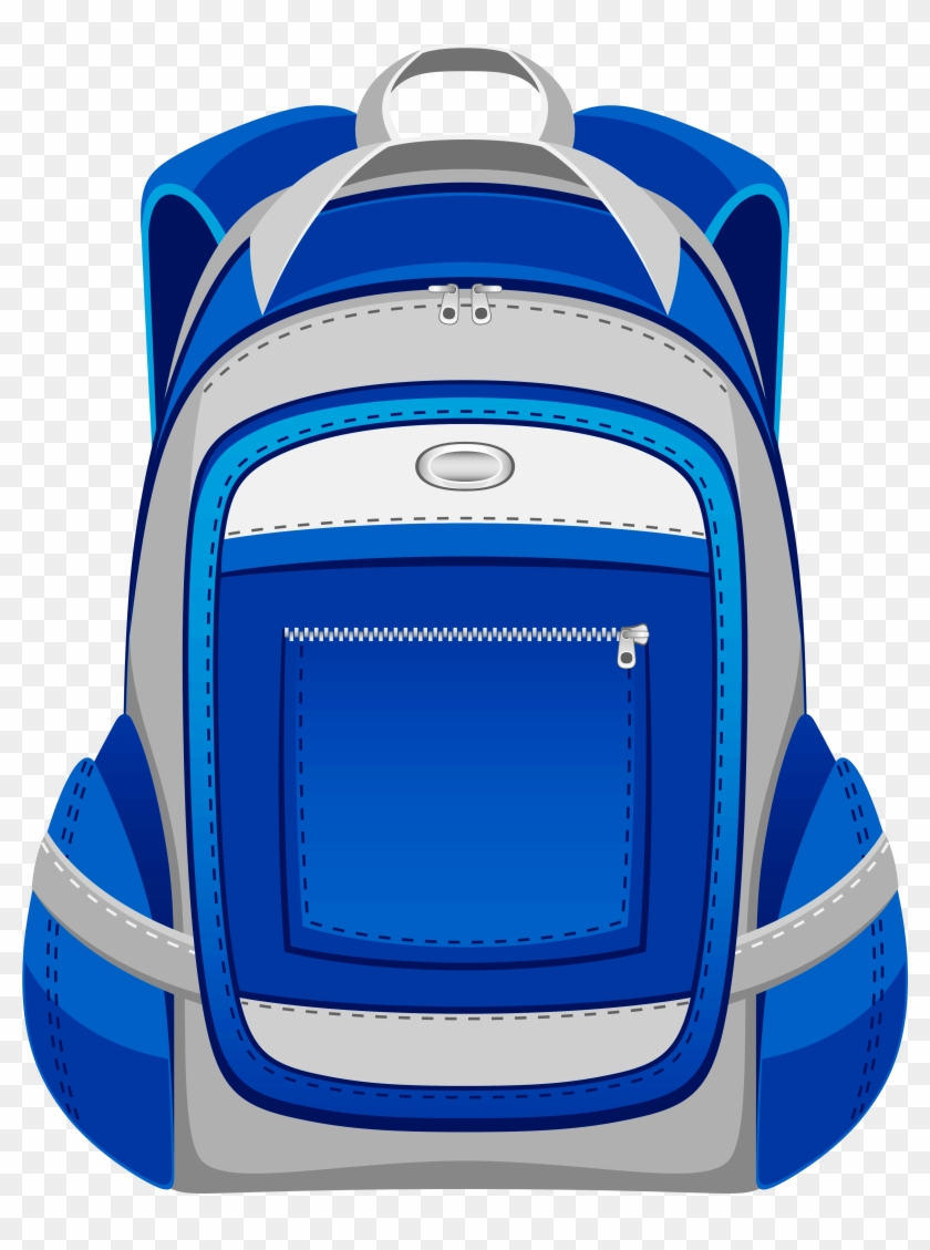 Blue And Grey Backpack Png Vector Clipartu200b Gallery - Free Clip Art Backpack #204630