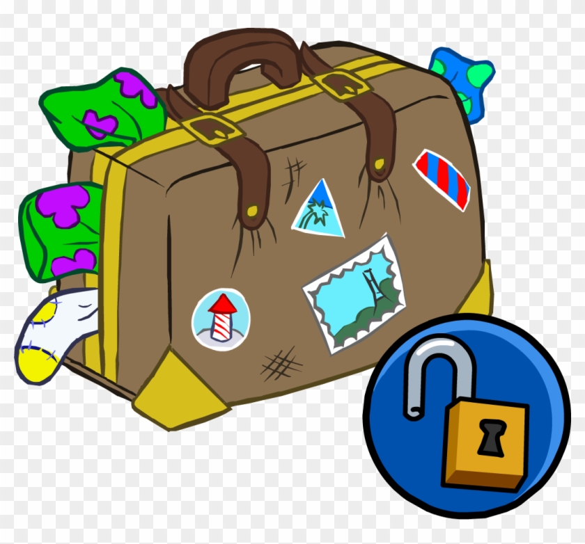 Overflowing Suitcase - Hand Items Club Penguin #204664