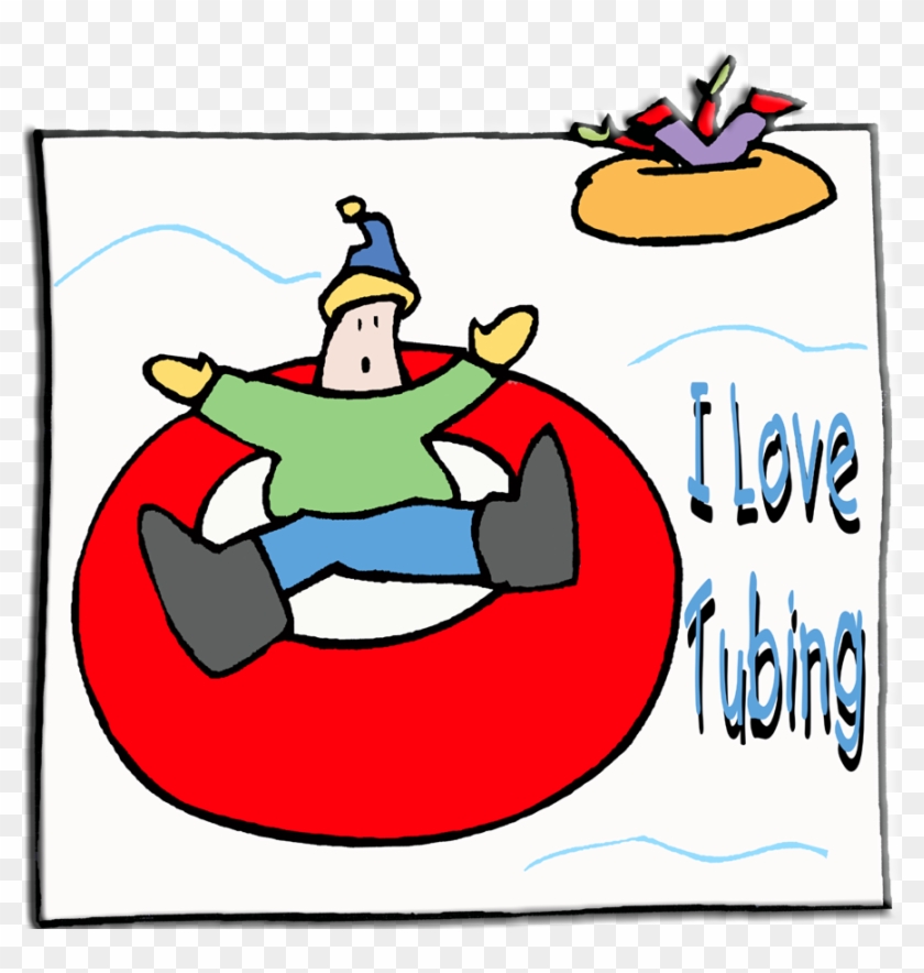 Perfect 10 Clipart - Snow Tubing Cartoon #204690