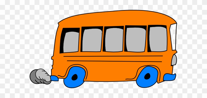 Orange And Blue Bus #204691