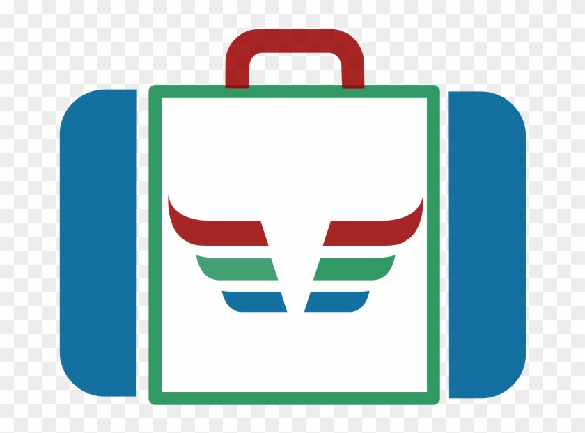 Suitcase Icon Blue Green Red Dynamic V171 - Icon #204713