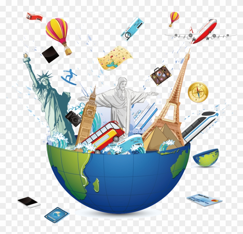 Travel Euclidean Vector Royalty-free Clip Art - Mundo Do Turismo Png #204789