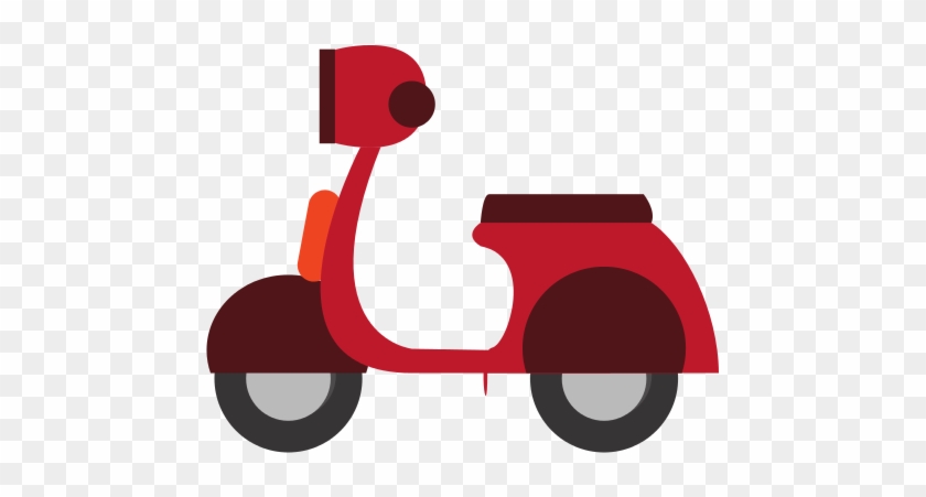 Red Motorcycle Travel Transport Icon - Transport #204802