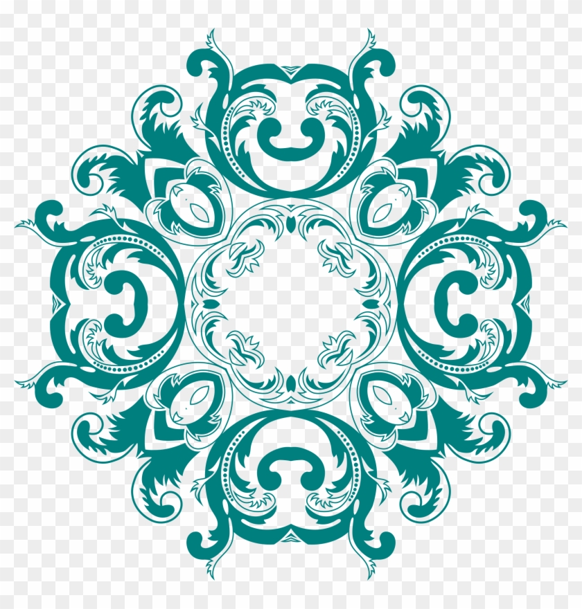 Vintage Floral Style Design 6 - Vintage Floral Design Png #204886