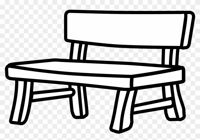 Bench Clipart Black And White - Bench Black And White #204890
