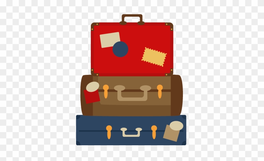 Suitcase Clipart Png - Stacked Suitcase Clip Art #204898