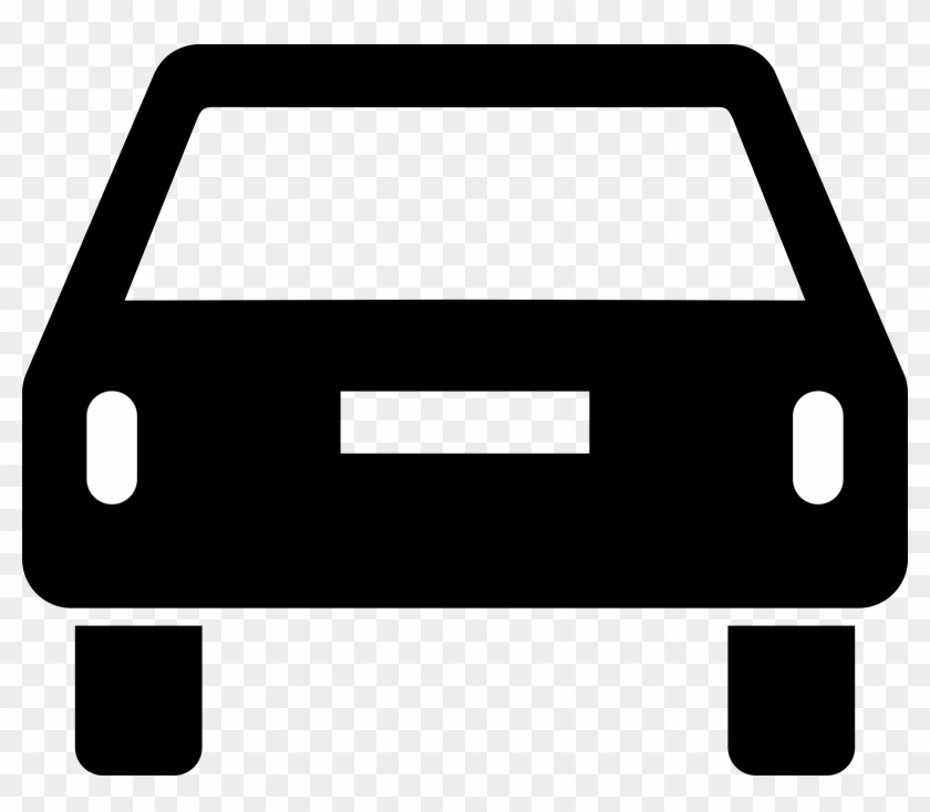 Free Car Pictogram Rear - Car Back Icon Png #204986