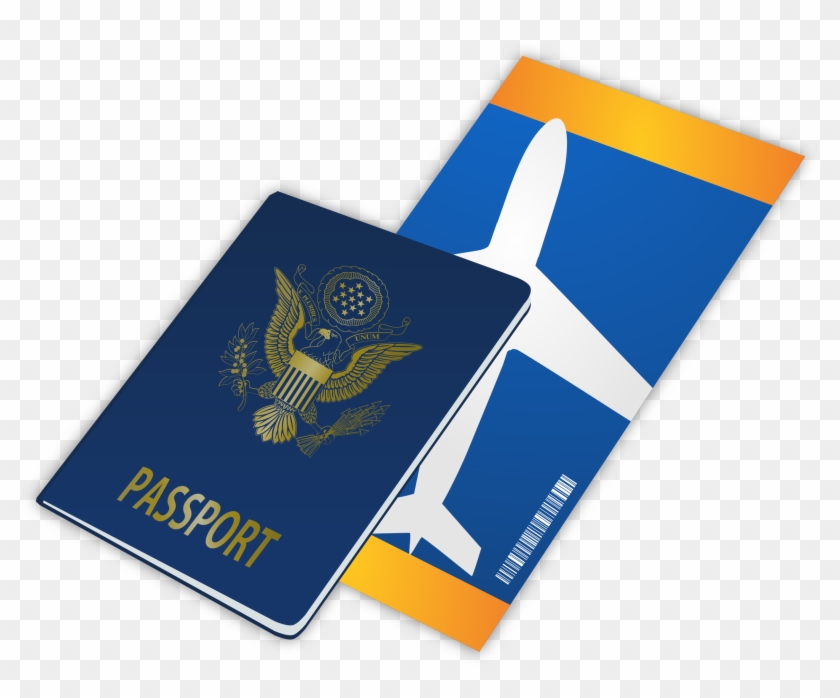 Big Image - Passport And Ticket Png #205117