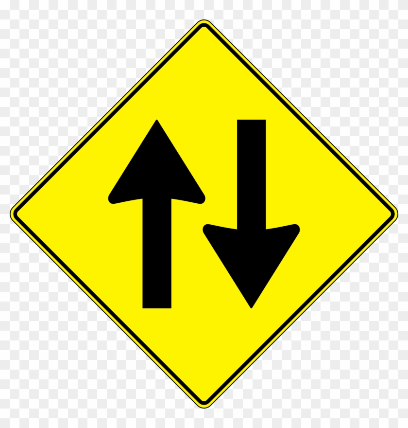 Two Way Road Sign #205255