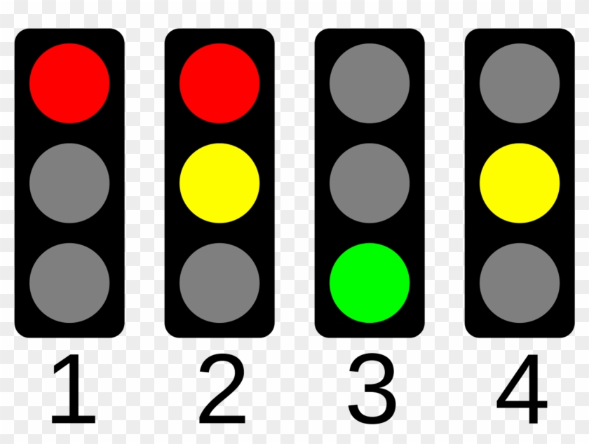 Way Clipart Traffic Signals - Set Of Traffic Lights #205263