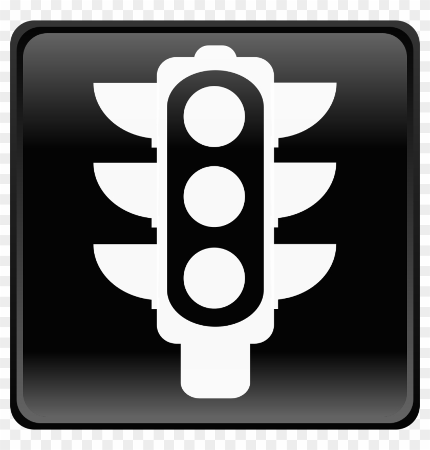 File - Traffic-light - Svg - Wikimedia Commons - Traffic Light White Icon #205269