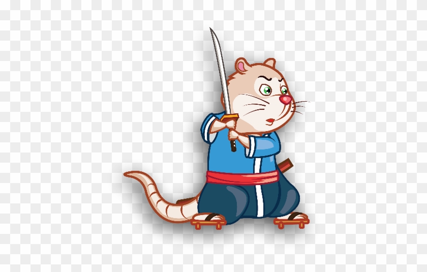 The Samurai Rat Is Here - 2d Character Png #205286