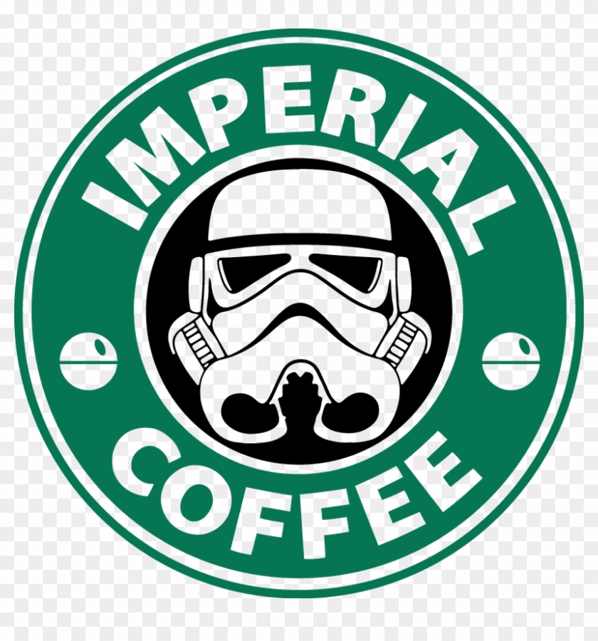 Imperial Coffee Star Wars Stormtrooper Starbucks Vinyl - Star Wars Coffee Png #205304