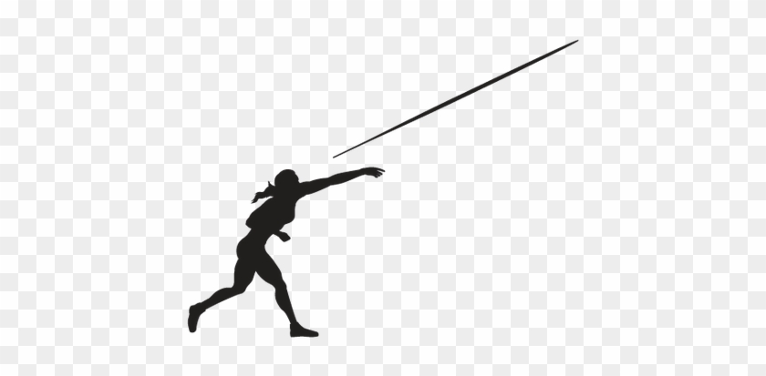 Delivery, B&w - Javelin Throw Clip Art #205338