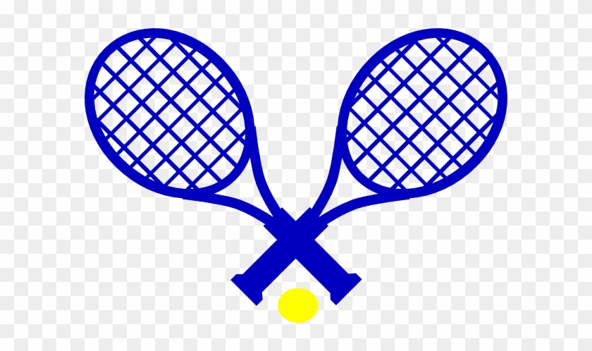 Tennis Blue & Gold Clip Art - Tennis Racket Clip Art #205500