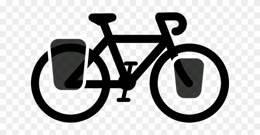 Bike, Cycle, Cycling, Tour, Touring, Travel - Touring Bicycle Clip Art #205518