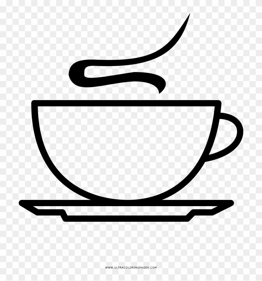 Hot Coffee Coloring Page - Cafe Quente Em Desenho #205533