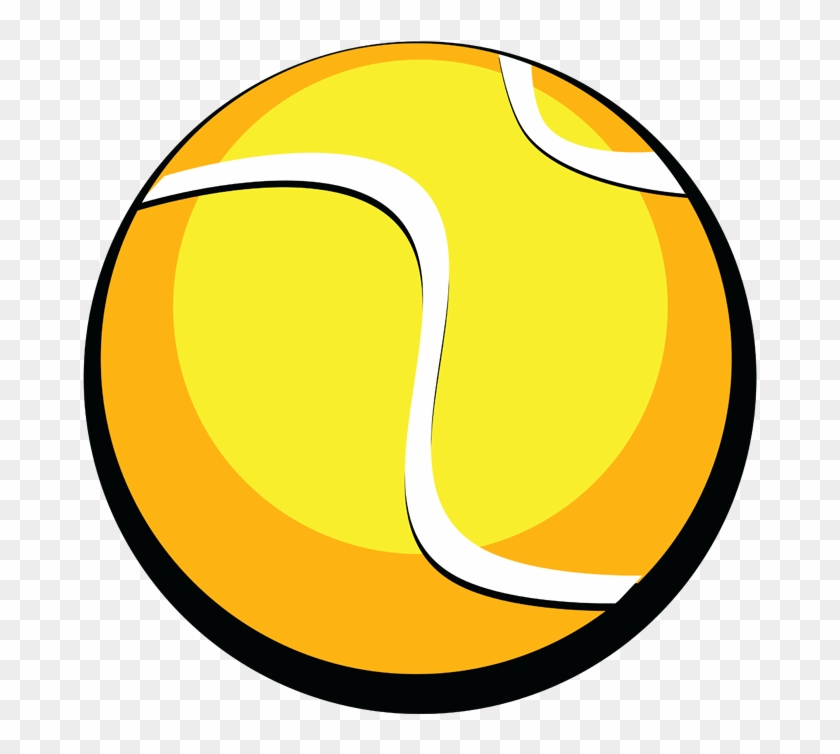 Tennis Ball Clipart Black And White - Tennis Ball #205627