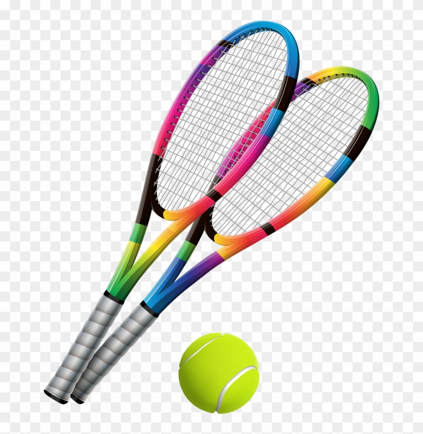 Pin Tennis Clipart - Tennis Racket And Ball Png #205681