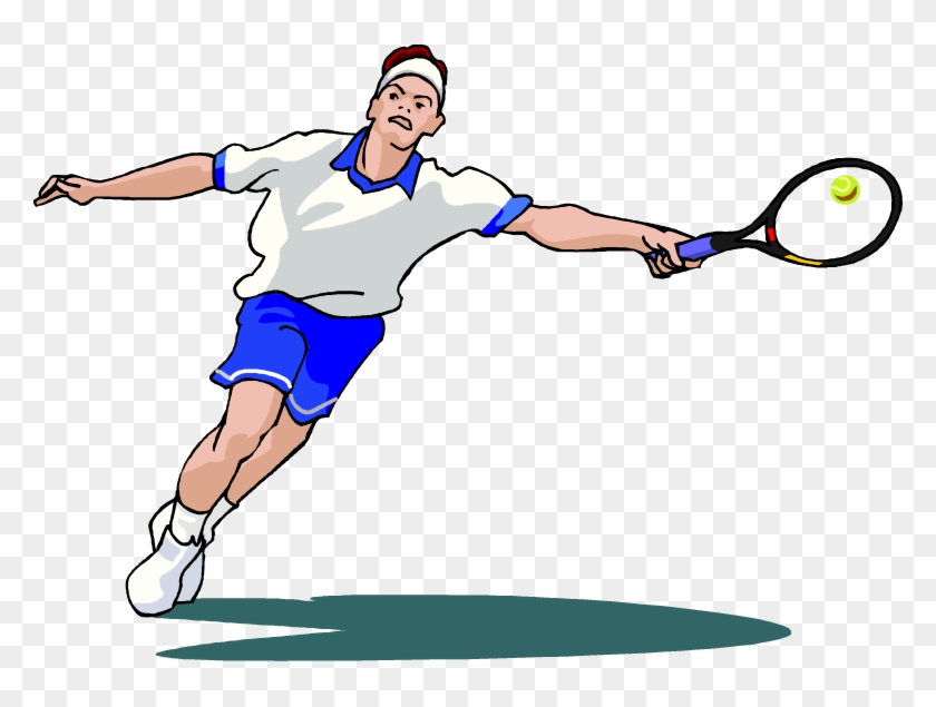 Find More Tennis Clip Art - Tennis Player Male Clip Art #205715