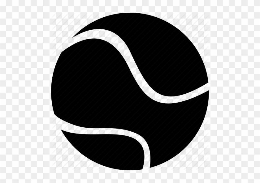 Back Gallery For Pink Tennis Racket And Ball Clip Art - Tennis Ball Black Png #205739