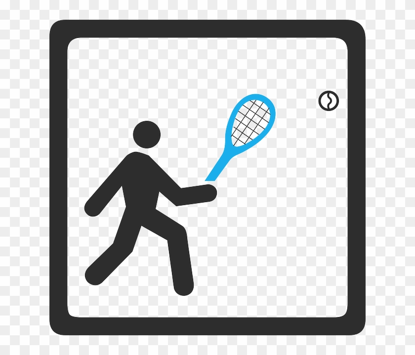 Symbol, Sport, Ball, Tennis, Racket, Sports - Tennis Court Symbol #205802