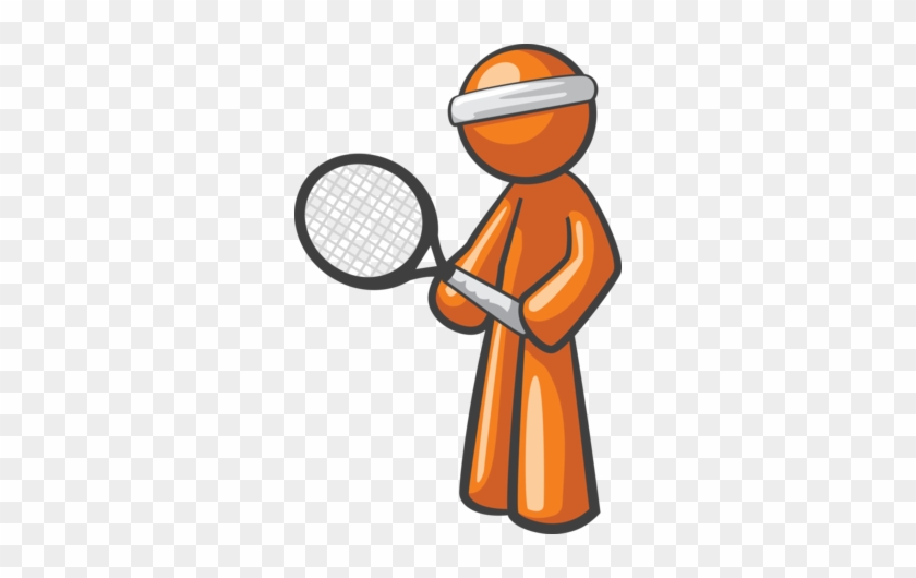 Tennis Player - Orange Man - Tennis Player #205832