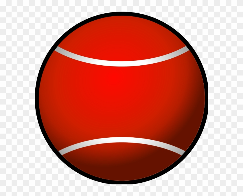 Tennis Ball Simple Vector Clip Art - Red Tennis Ball Png #205935