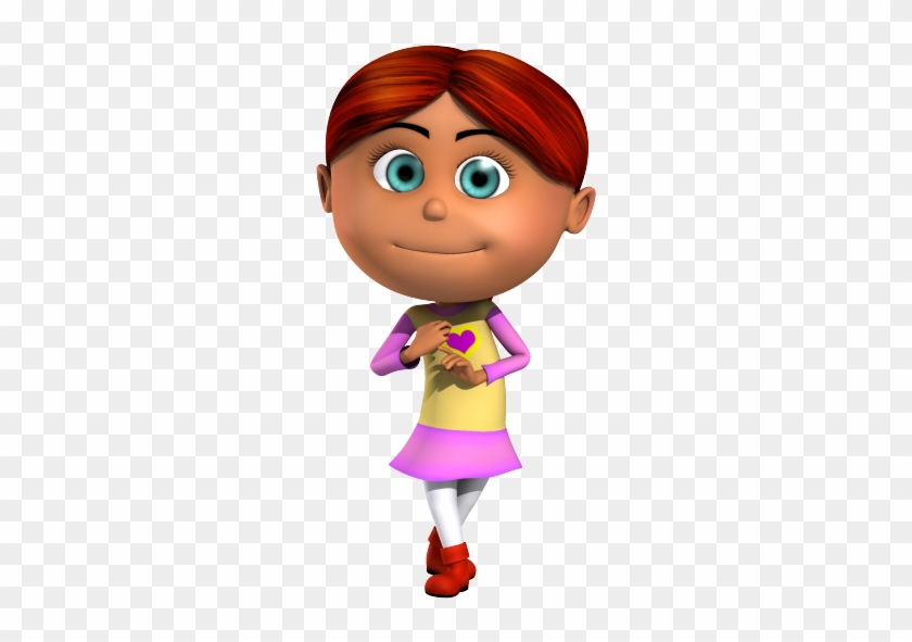 Isabella Readhead Kid 3d Cartoon Character Being Cute - Girl 3d Cartoon Png #205964