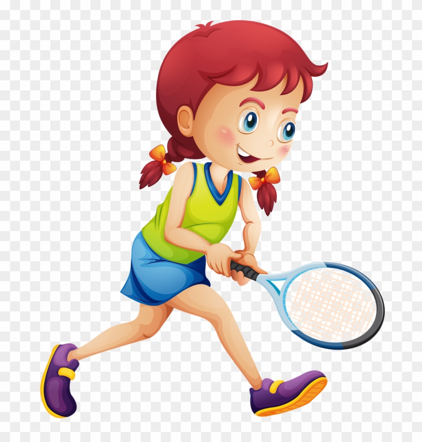 Tennis Girl Racket Illustration - Girl Play Tennis #205993