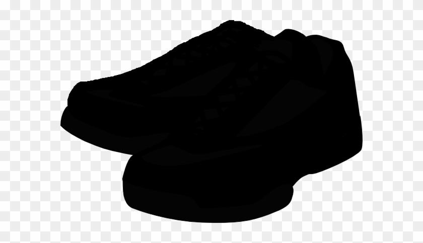 Black And White Shoes Tennis Clip Art At - Clip Art #206004
