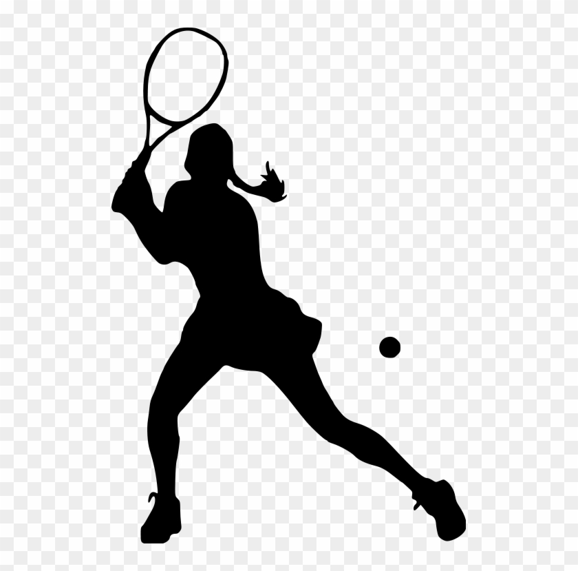Tennis Player Female File Size - Female Tennis Player Silhouette #206008