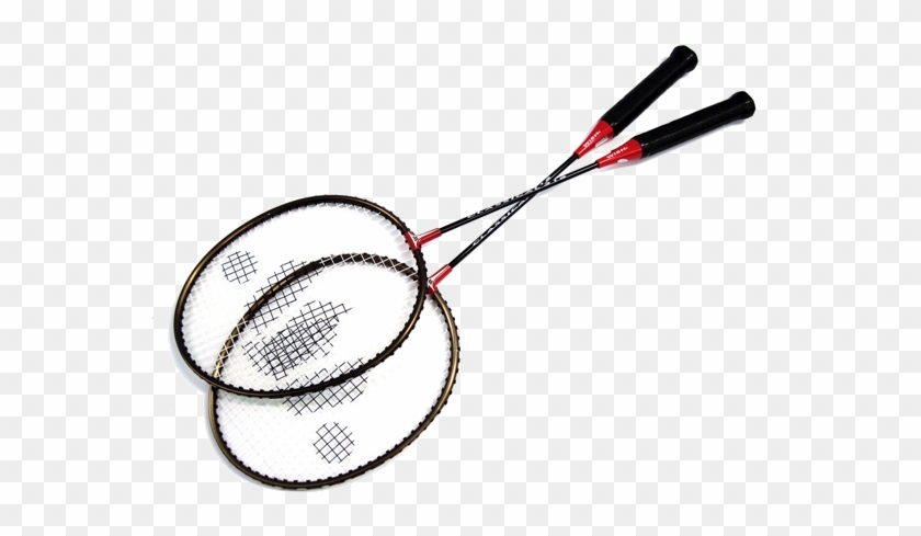 Two Badminton Racquets - Badminton Racket Png #206063