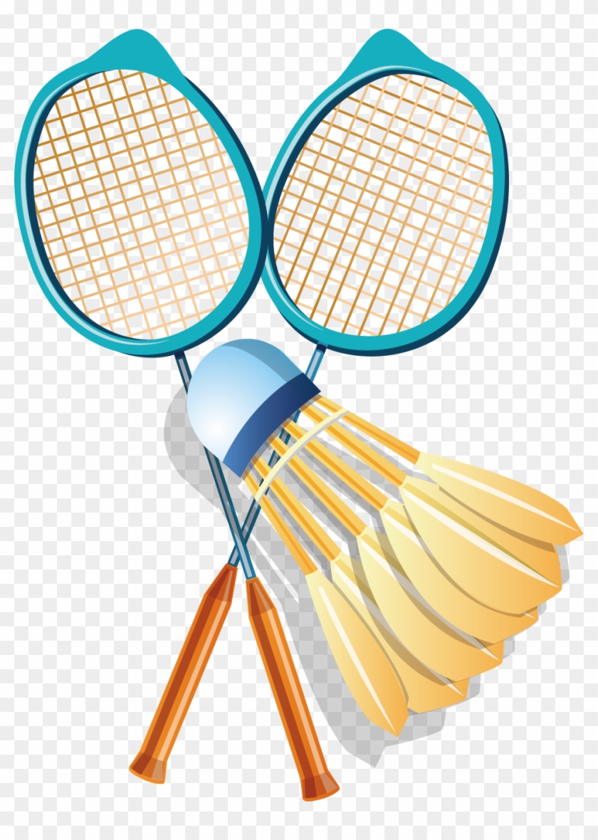 Badminton Racket Shuttlecock - Badminton Racket And Shuttle Png #206143