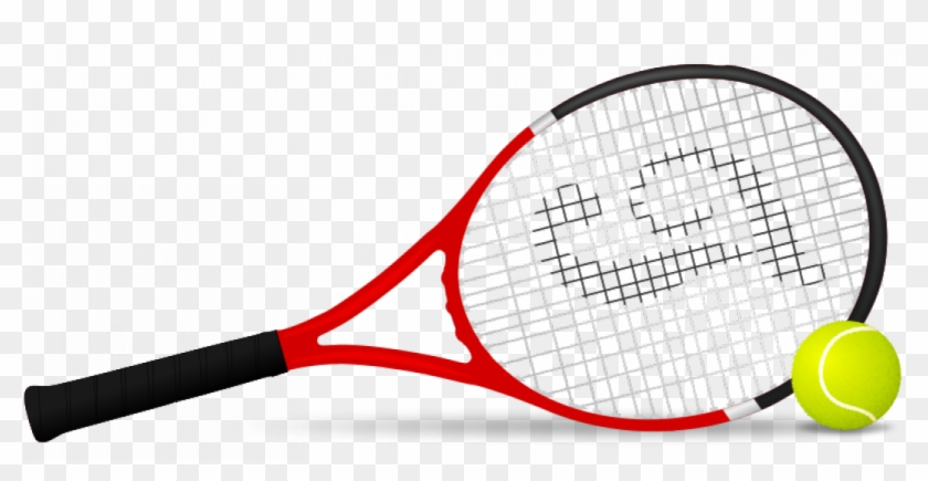 Tennis Racket And Ball Vector Clip Art - Tennis Racket #206179