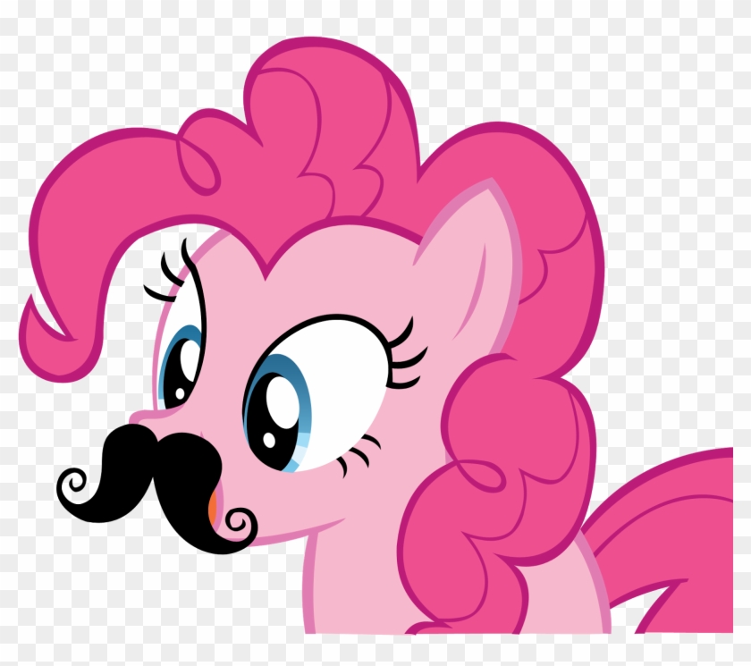 April - Mlp Pinkie Pie Mustache #206344