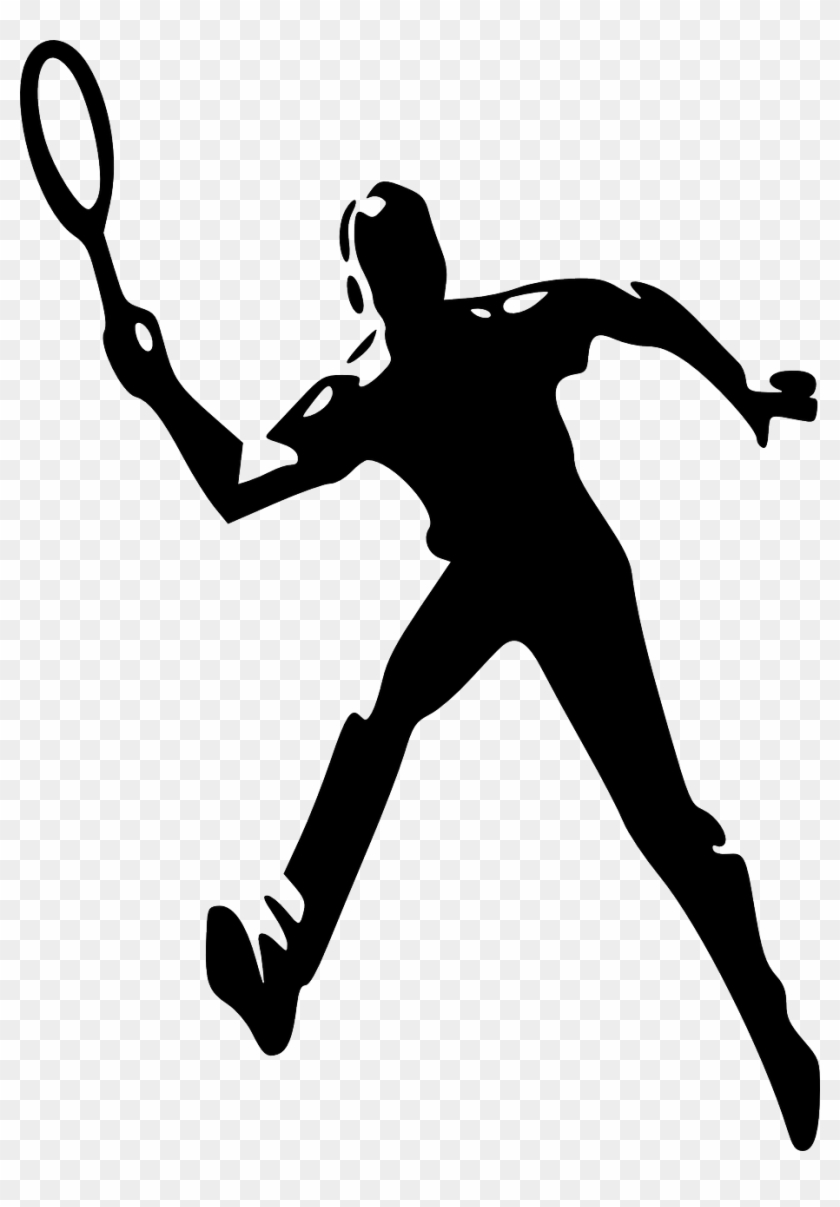 Badminton Sport Clip Art - Tennis Player Clipart Png #206371