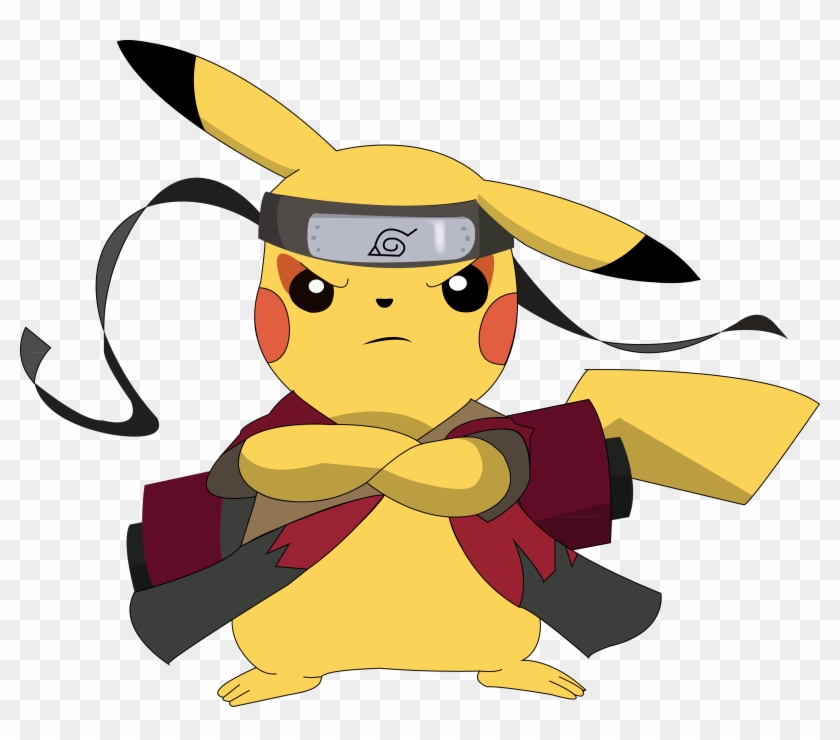 Naruto Clipart Pokemon Character - Pikachu Sage Mode #206463