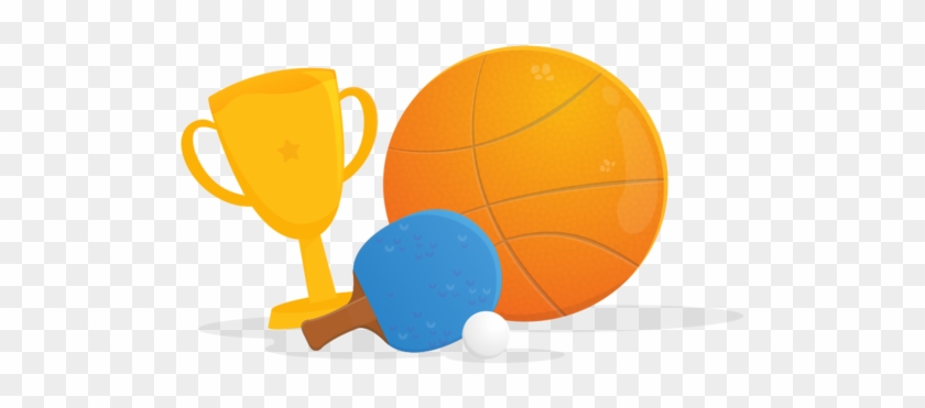Basketball, Trophy And Table Tennis - Sports #206576