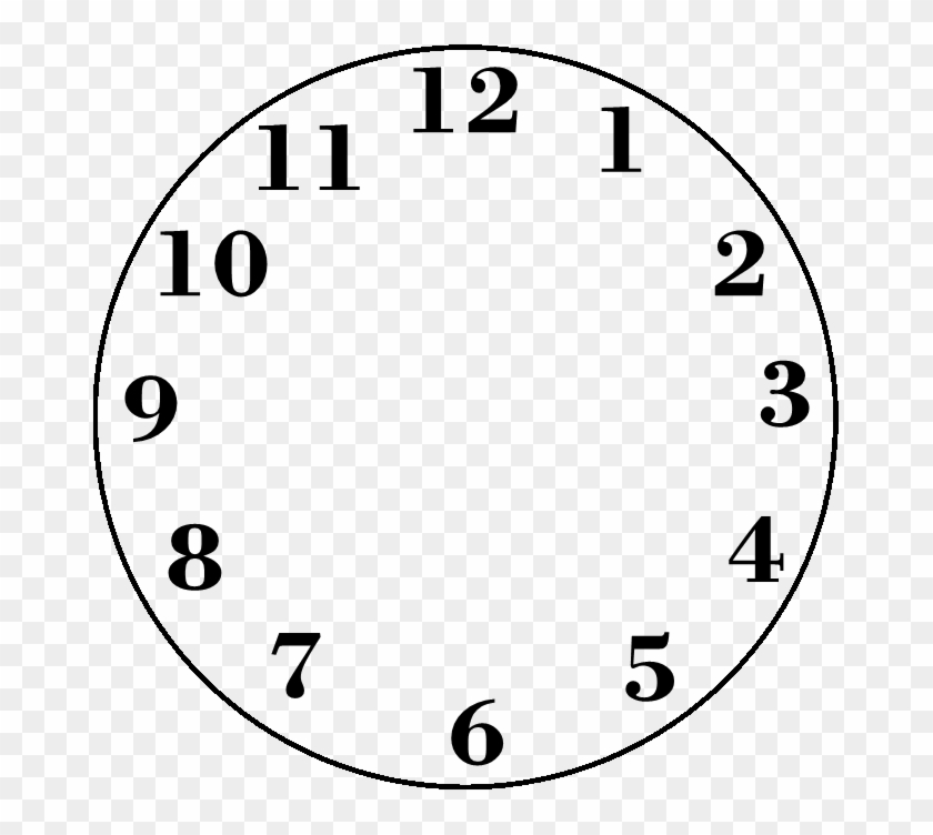 Blank Clock Clipart - Clock Printable #206591