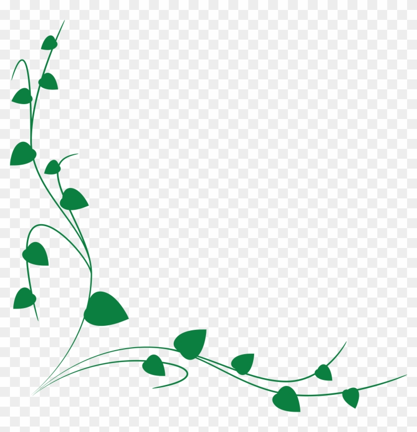 Free Clipart Of A Green Vine Border - Hình Trang Trí #206801