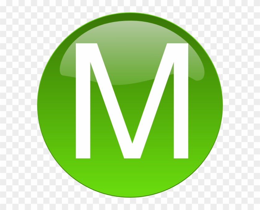 Green M Clip Art - Letter M Png Green #206866