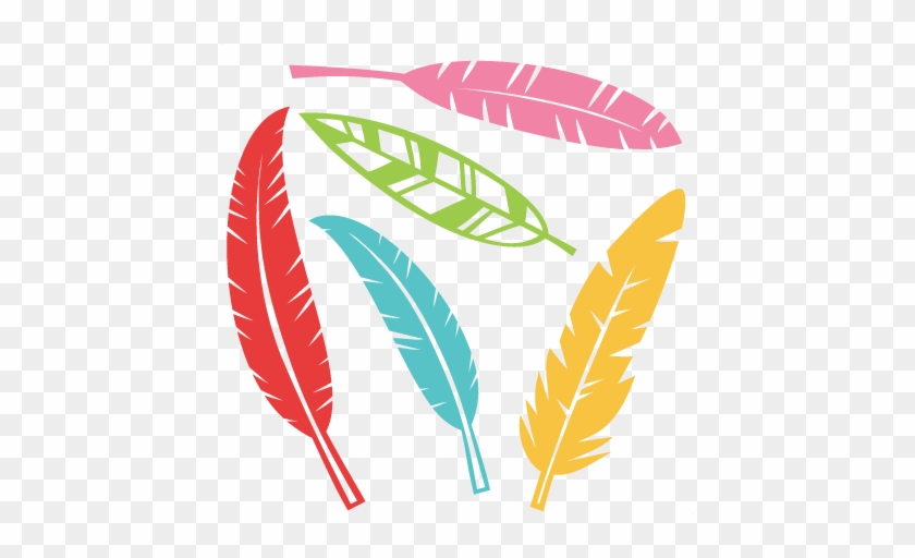 Feather Set Svg Scrapbook Cut File Cute Clipart Files - Free Svg Files Feathers #206875