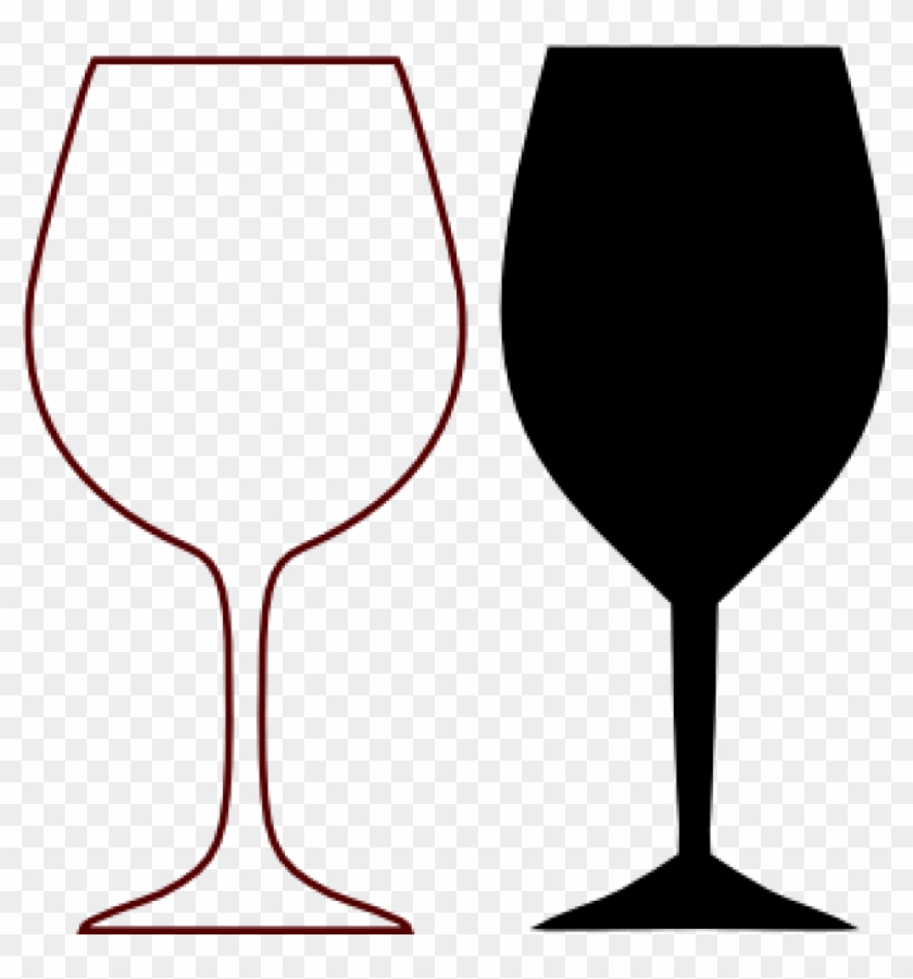 Wine Glass Clipart Wine Glasses Silhouette Clip Art - Clip Art #206881