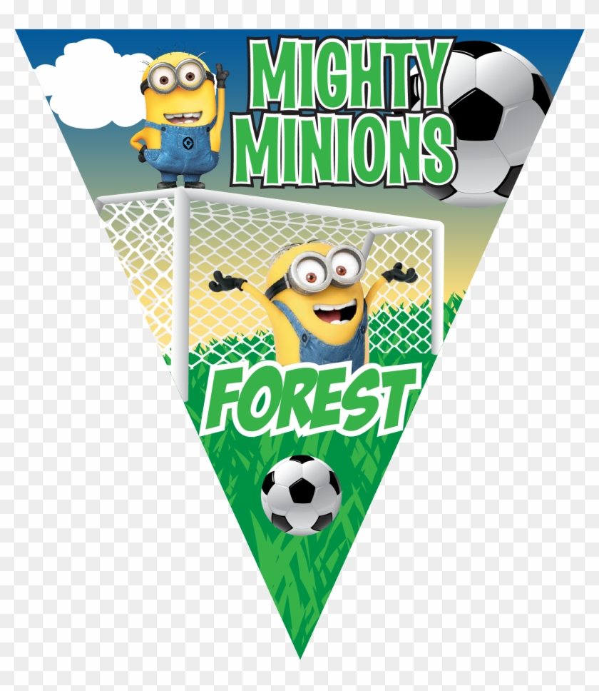 Mighty Minions Triangle Individual Team Pennant - Despicable Holiday Ornaments By Kurt Adler - Despicable #206894