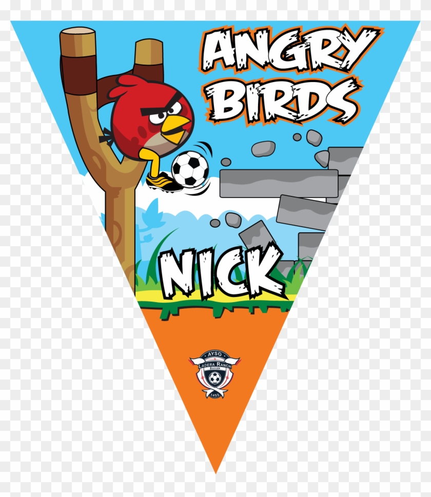 Angry Birds Triangle Individual Team Pennant - Angry Birds Rio Icon #206929