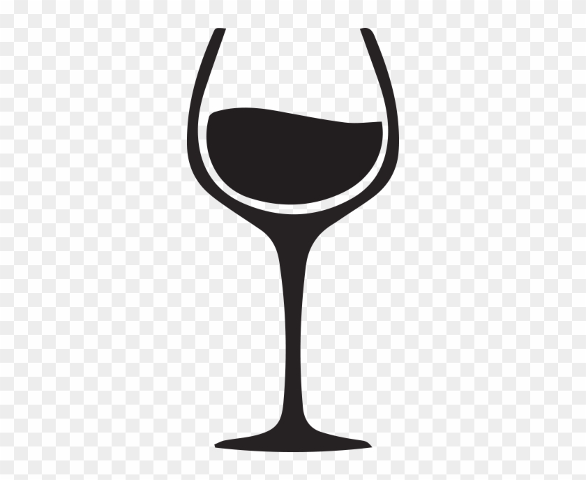 Each Month, Our Seasoned Associates Choose A Fine Red - Black And White Wine Glass Png #206927