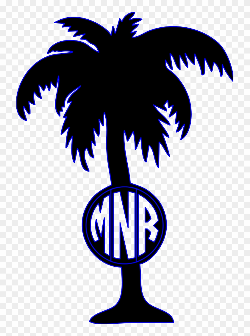 Palm Tree Monogram File Size - Palm Tree Monogram #206947