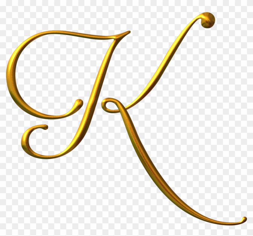 Alfabeto Dorado Png - Gold K Png #206954