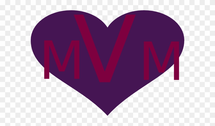 Purple Heart Monogram Clip Art At Clkercom Vector - Clip Art #206958